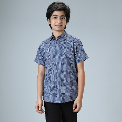 BOYS SHORT SLEEVE CASUAL SHIRT - REGULAR FIT