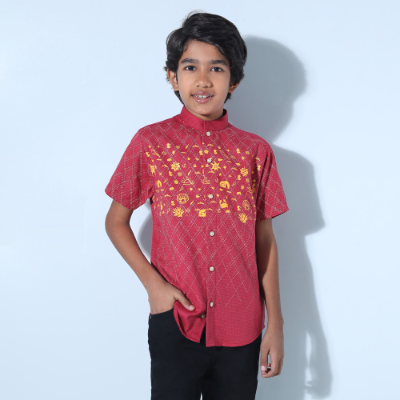 BOYS SHORT SLEEVE CASUAL SHIRT