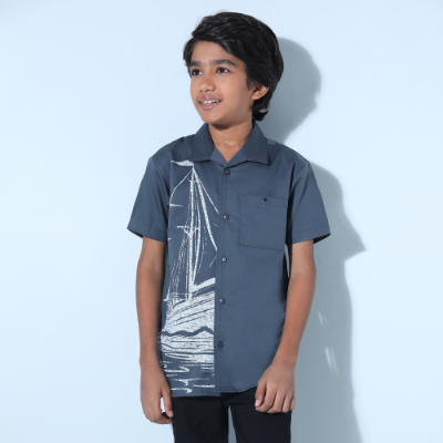 BOYS SHORT SLEEVE CASUAL SHIRT
