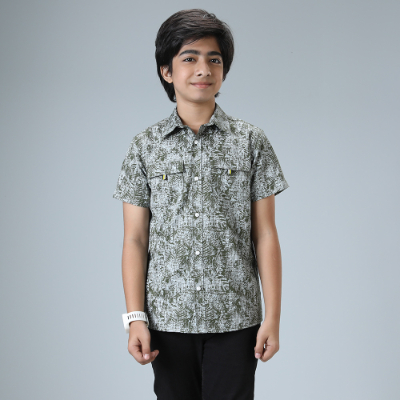 BOYS SHORT SLEEVE CASUAL SHIRT