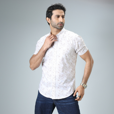 MENS SHORT SLEEVE CASUAL SHIRT - REGULAR FIT