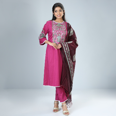 WOMENS ETHNIC 3 PCS - REGULAR FIT